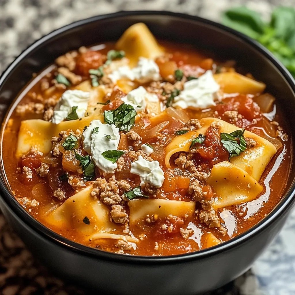 Crockpot Lasagna Soup
