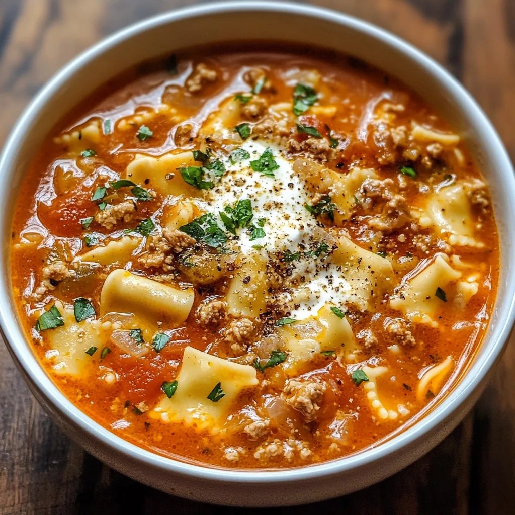 Creamy Lasagna Soup