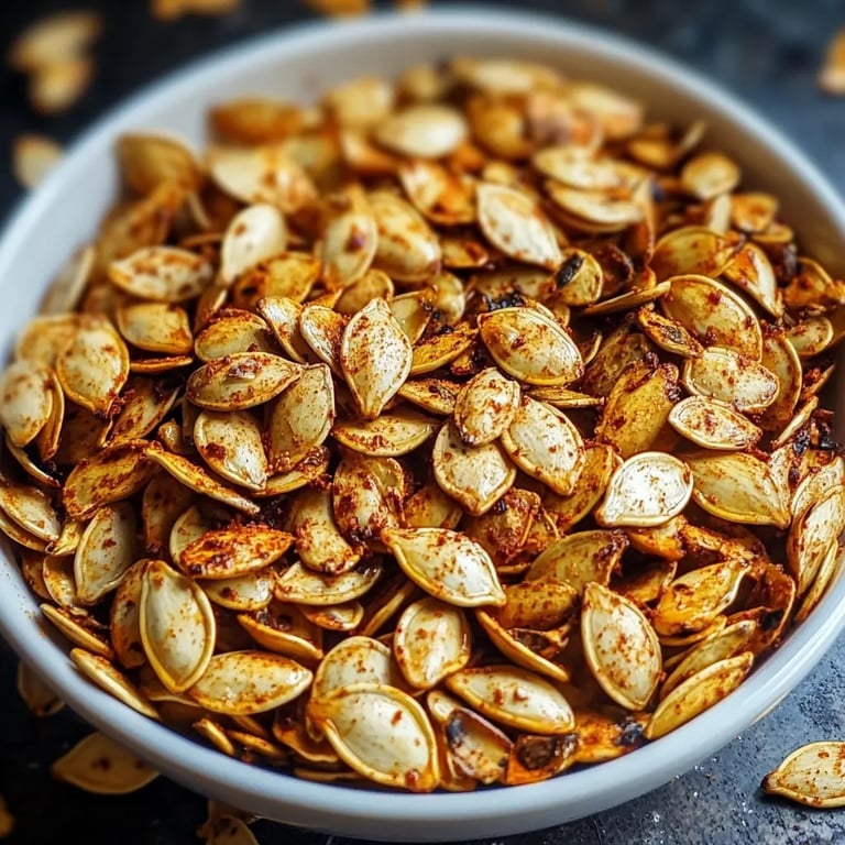 Crunchy Smoked Paprika Pumpkin Seeds Snack