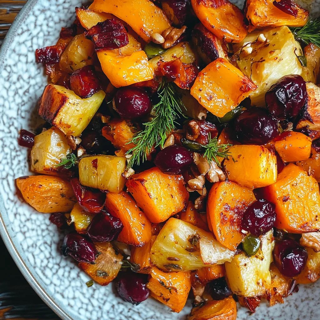 Winter Vegetable Salad w/ Roasted Butternut