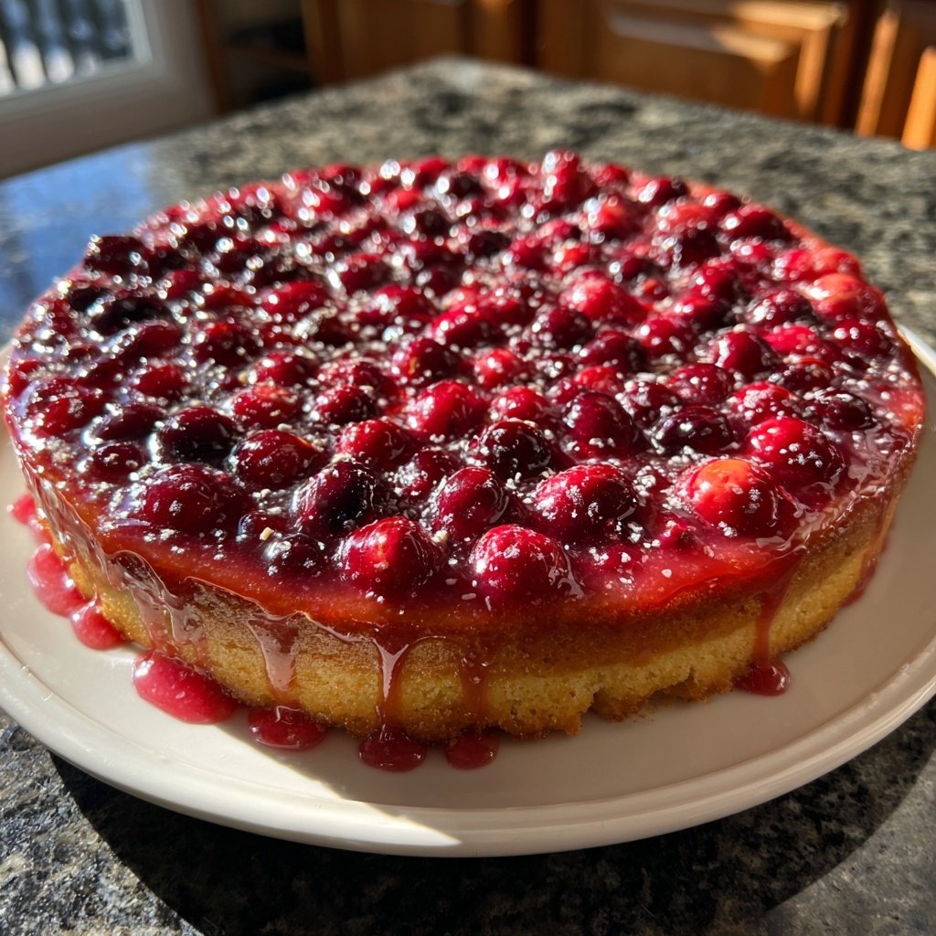 Cranberry Orange Tart with Glaze