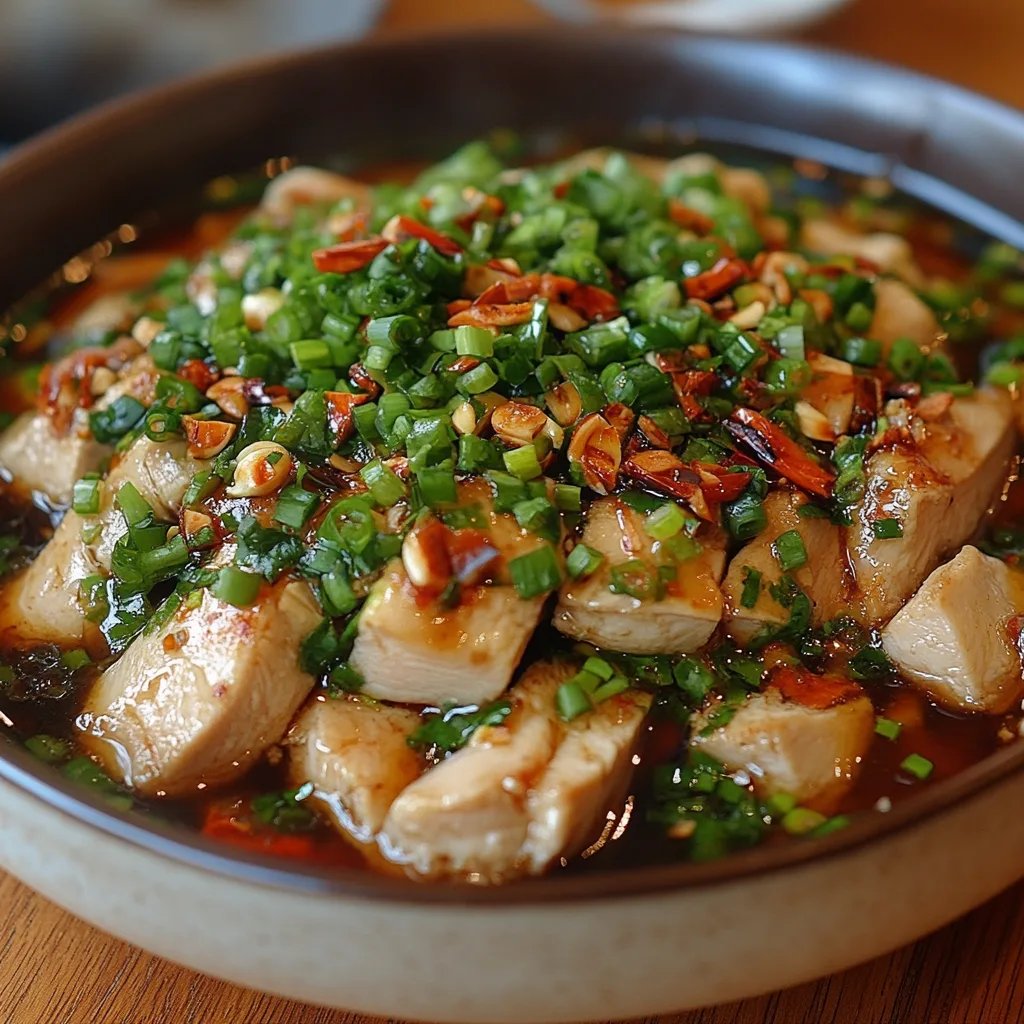 Poached Chicken with Scallion Ginger Sauce: An Amazing Ultimate Recipe