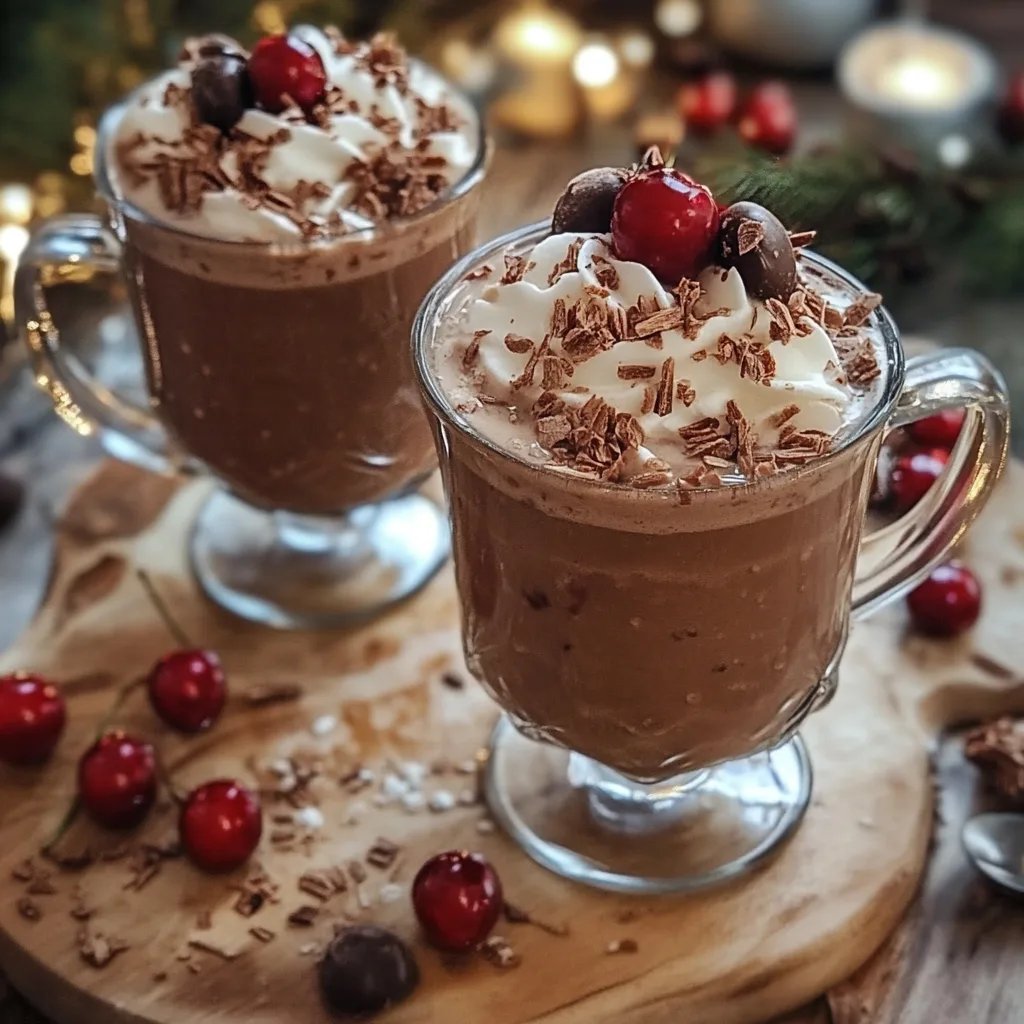 Chocolate Covered Cherry Hot Chocolate