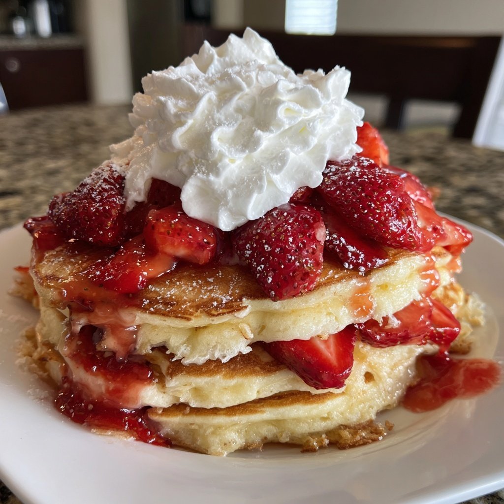 Strawberry Shortcake Pancakes