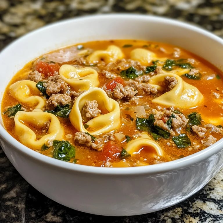Italian Sausage Tortellini Soup